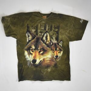 Vintage The Mountain Wolf Pack Alaska Tie-Dye T-Shirt - XXL